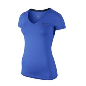 Nike Pro V-Neck Short Sleeve Athletic Top